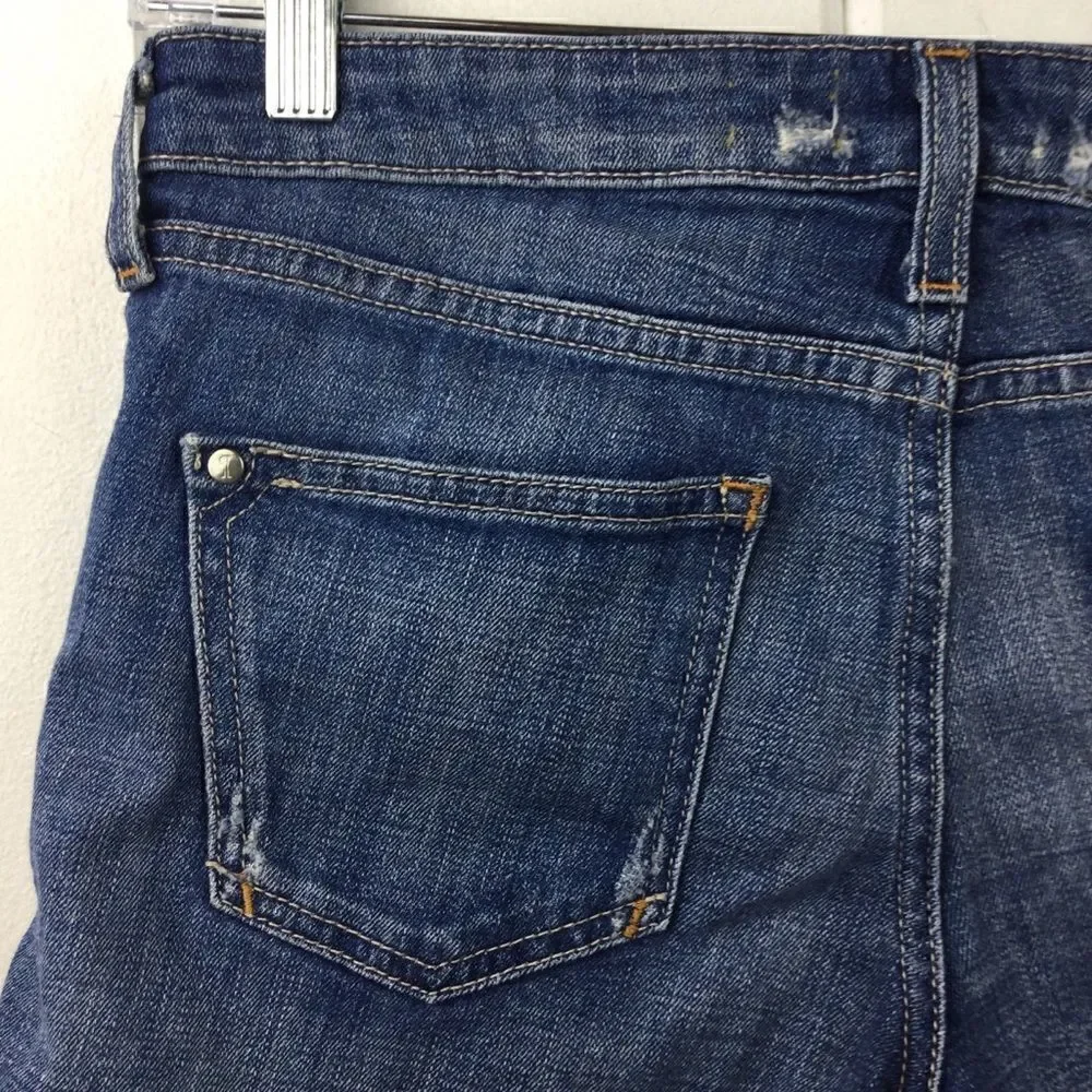 ‎Pilcro and the Letterpress (Anthro) Jean Denim Shorts, Distressed, Size 26 - Picture 10 of 14